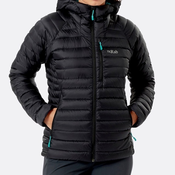 Rab Jackets & Coats Rab Womens Black Microlight Alpine Down Jacket With Hood Poshmark
